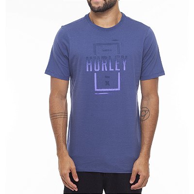 Camiseta Hurley Stencil WT23 Masculina Azul Marinho