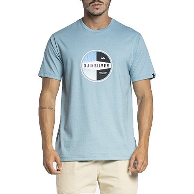 Camiseta Quiksilver Jungle Drum Panel WT23 Azul Mescla