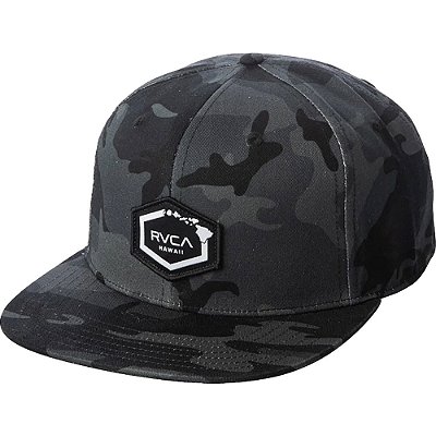 Boné RVCA Aba Reta Island Hex Sna WT23 Black Camo