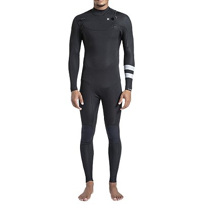 Long John Hurley Manga Longa Advant 3/2mm Fullsuit Preto