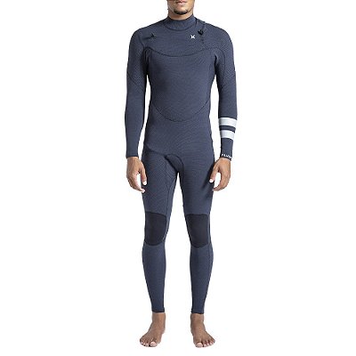 Long John Hurley Manga Longa Plus 3/2mm Fullsuit Azul