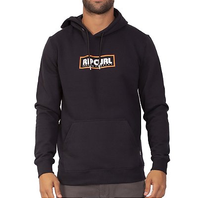 Moletom Rip Curl Canguru Big Mumma Oversize WT23 Black