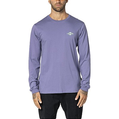 Camiseta Billabong Manga Longa Crayon Wave WT23 Roxo