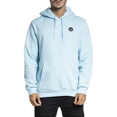 Moletom Quiksilver Canguru Transfer Round WT23 Azul Claro