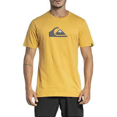 Camiseta Quiksilver Comp Logo Color WT23 Masculina Mostarda