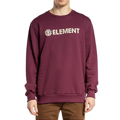 Moletom Element Careca Blazin Color WT23 Masculino Vinho