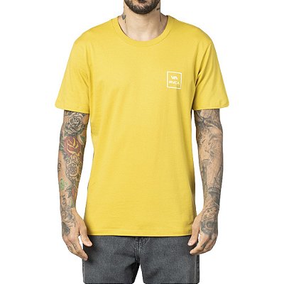 Camiseta RVCA Va All The Way WT23 Masculina Amarelo