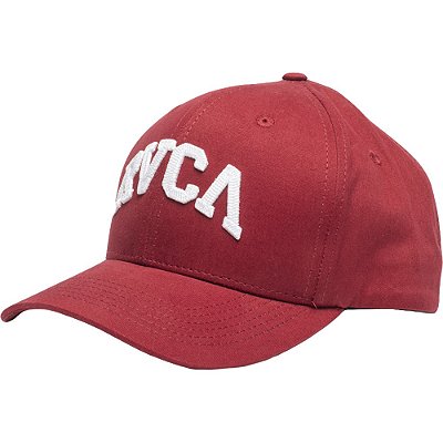 Boné RVCA Aba Curva Arched Snapback WT23 Bordo