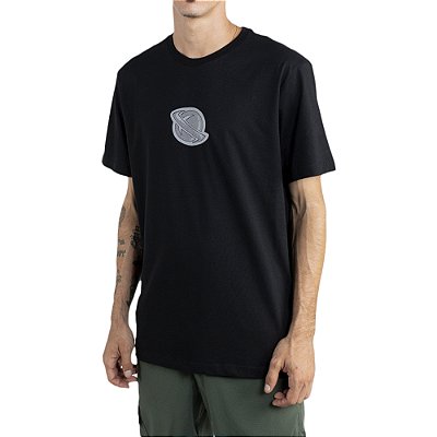 Camiseta Lost Saturn Reflective Masculina Preto
