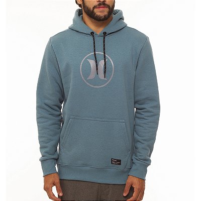 Moletom Hurley Canguru Circle Icon WT23 Masculino Azul