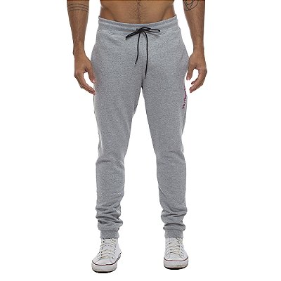 Calça Hurley Moletom One&Only WT23 Masculina Cinza Mescla