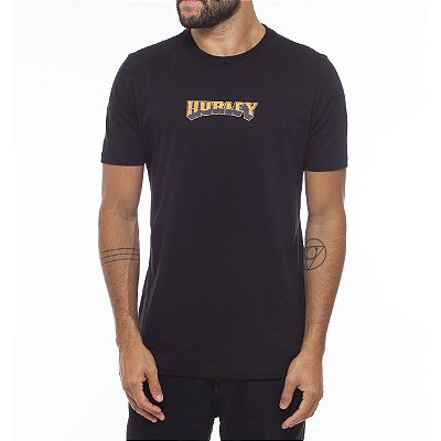 Camiseta Hurley Pine Skull Masculina WT23 Preto