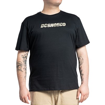 Camiseta DC Shoes DCShoeco Camo Fill  WT23 Plus Size Preto
