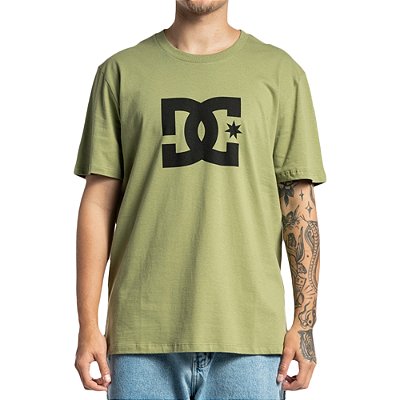 Camiseta DC Shoes DC Star Color WT23 Masculina Verde Claro