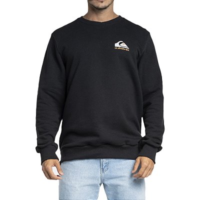 Moletom Quiksilver Careca Omni Logo WT23 Masculino Preto