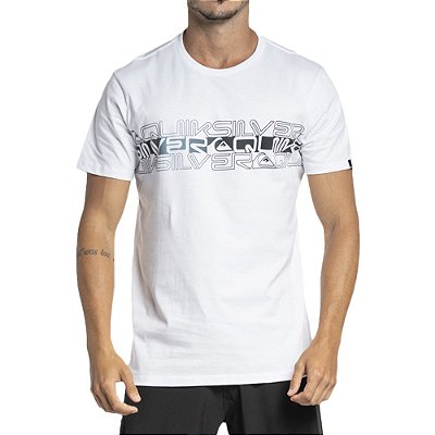 Camiseta Quiksilver Word Block WT23 Masculina Branco