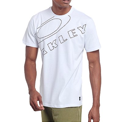 Camiseta Oakley Super Casual Graphic Logo WT23 Branco