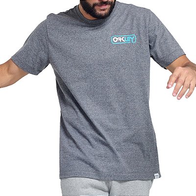 Camiseta Oakley Manga Longa Bark Heather Tee Branca Original