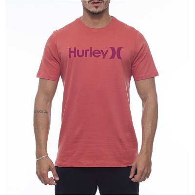 Camiseta Hurley O&O Solid WT23 Masculina Goiaba
