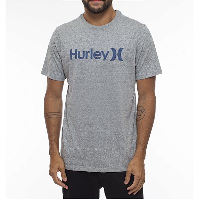 Camiseta Hurley O&O Solid WT23 Masculina Mescla Cinza