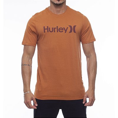 Camiseta Hurley O&O Solid WT23 Masculina Ocre