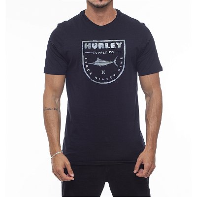 Camiseta Hurley Marlin WT23 Masculina Preto