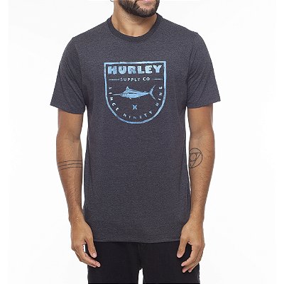 Camiseta Hurley Marlin WT23 Masculina Mescla Preto
