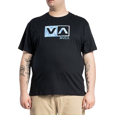 Camiseta RVCA Balance Box Plus Size WT23 Masculina Preto