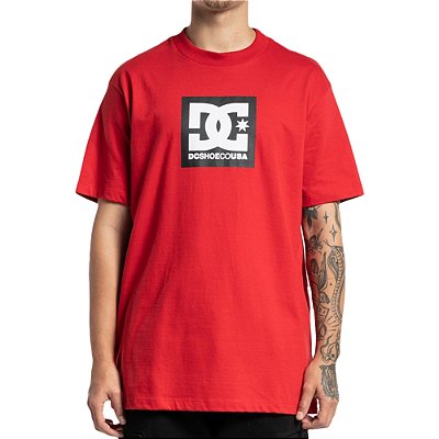 Camiseta DC Shoes DC Square Star WT23 Masculina Vermelho