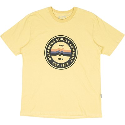 Camiseta Billabong Walled IV WT23 Masculina Amarelo