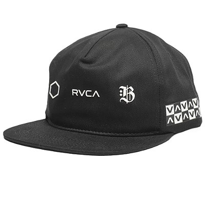 Boné RVCA Aba Reta Barron Snapback WT23 Preto