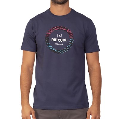 Camiseta Rip Curl Circle 10M Filter WT23 Masculina Dark Navy