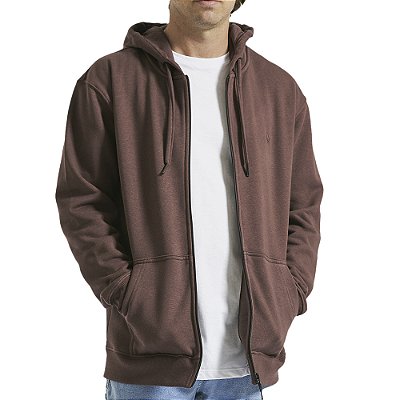 Moletom Volcom Aberto Single Stone WT23 Masculino Vinho