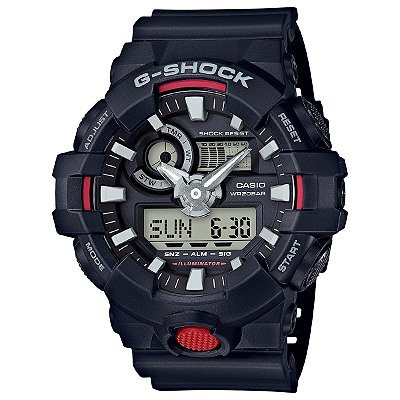 Relógio G-Shock GA-700 Preto/Vermelho