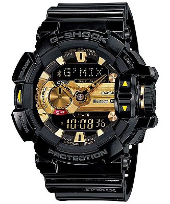 Relógio G-Shock GBA-400 Preto/Dourado