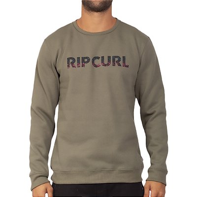 Moletom Rip Curl Careca Brand Wordmark Medina WT23 Verde