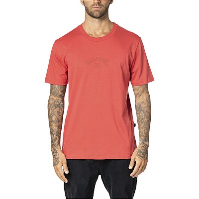 Camiseta Billabong Mid Arch Color WT23 Masculina Vermelho