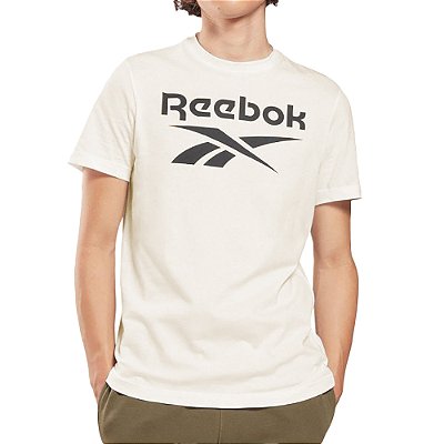 Camiseta Reebok Big Logo Masculina Off White