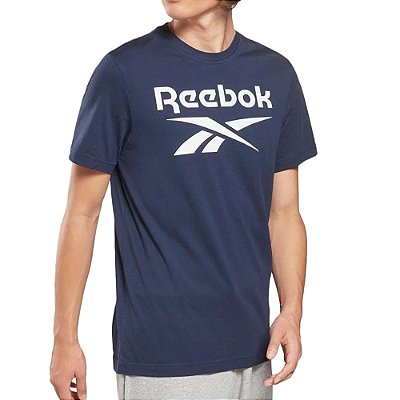 Camiseta Reebok Big Logo Masculina Azul Marinho