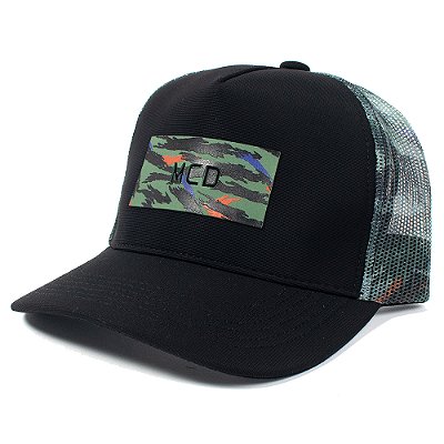 Boné MCD Aba Curva MCD Camo WT23 Preto