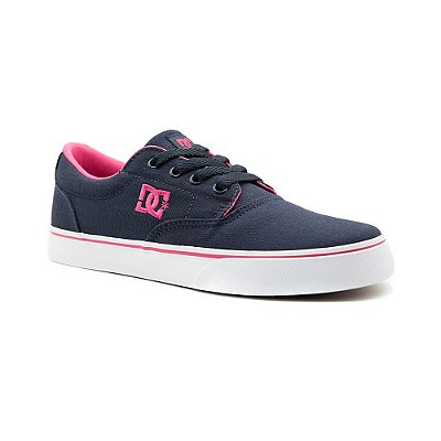 Tênis DC Shoes New Flash 2 TX Feminino Navy/Pink/White