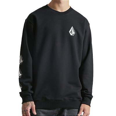 Moletom Volcom Careca Iconic WT23 Masculino Preto