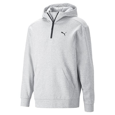 Moletom Puma Canguru Rad/Cal Half Zip Masculino Light Gray