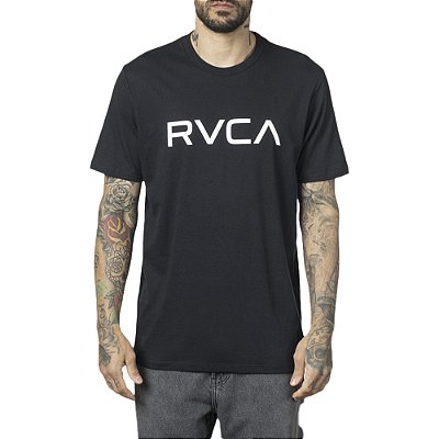 Camiseta RVCA Big RVCA WT23 Masculina Preto