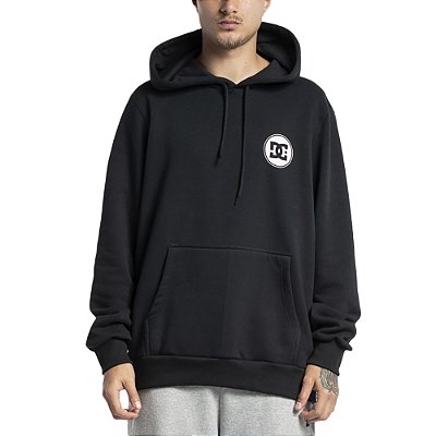 Moletom DC Shoes Canguru Vertical Cut Hoddie WT23 Preto