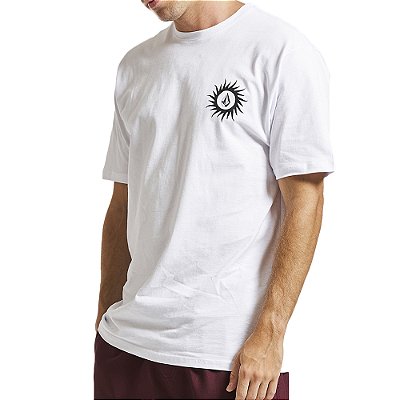 Camiseta Volcom Sunrizer WT23 Masculina Branco