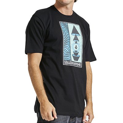 Camiseta Volcom Within WT23 Masculina Preto