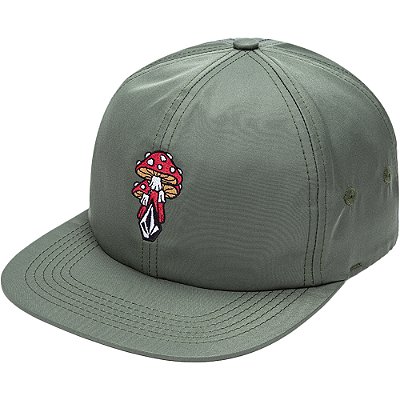 Boné Volcom Aba Reta Psychike SM24 Verde Militar