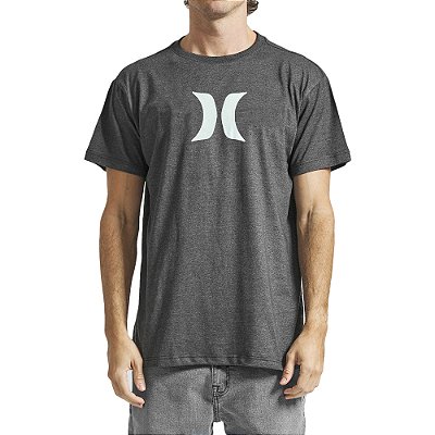 Camiseta Hurley Icon SM24 Masculina Mescla Preto