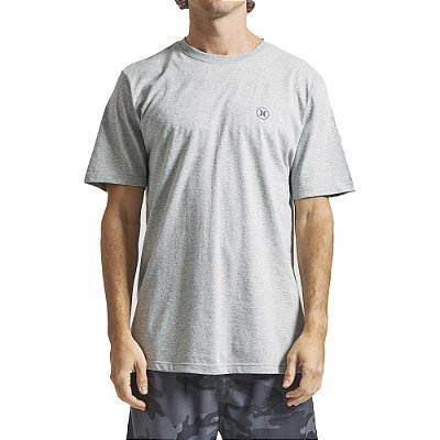 Camiseta Hurley Mini Icon SM24 Masculina Mescla Cinza